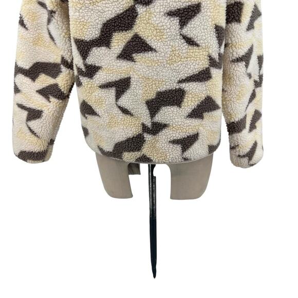 United‎ by Blue Recycled Sherpa Half Zip Pullover Egret Cream Beige Tan Size XS - Picture 8 of 12